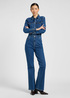 Damskie Spodnie Dzinsowe Lee Slim Western Jumpsuit Upstream - 112371069