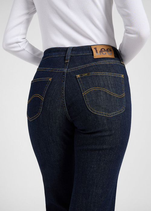 Damskie Spodnie Dzinsowe Lee Carol Deepest Space - 112372650