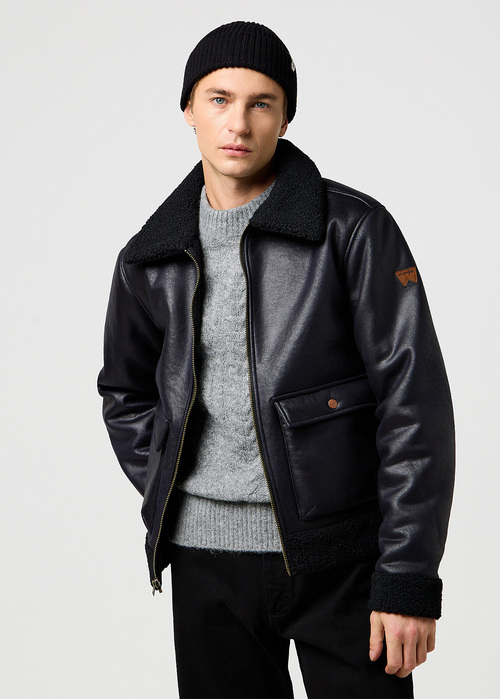 Meska Czapka Zimowa Wrangler Sign Off Beanie Black - 112372405