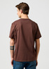 Meski T Shirt Wrangler Sign Off Tee Mahagony - 112371484