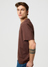 Meski T Shirt Wrangler Sign Off Tee Mahagony - 112371484