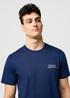 Meski T Shirt Wrangler Small Americana Tee Navy - 112371410