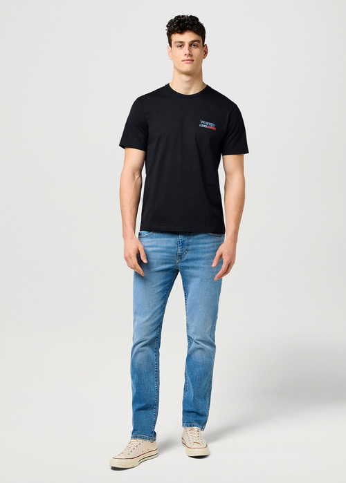 Meski T Shirt Wrangler Small Americana Tee Black - 112371411