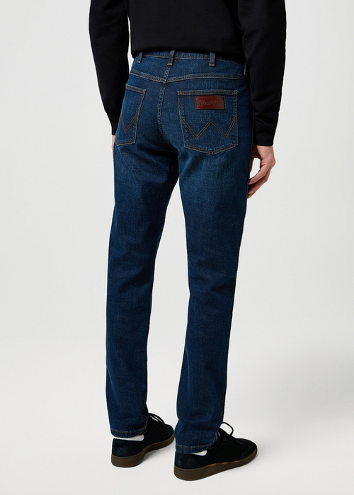 Meskie Spodnie Dzinsowe Wrangler Larston Obsidian - 112371372