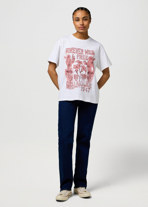 Damskie Spodnie Dzinsowe Wrangler Straight Cossmit Corral - 112371365