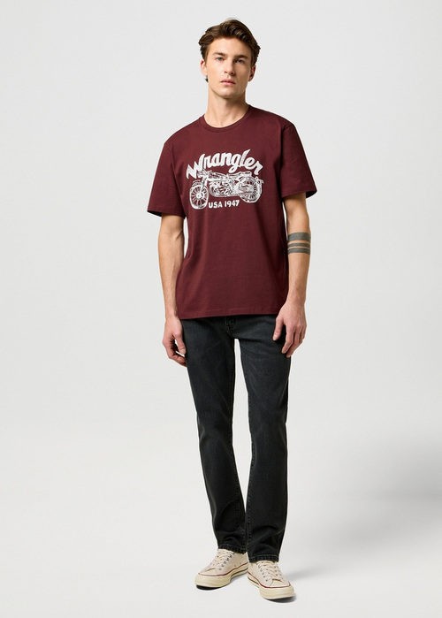 Meskie Spodnie Dzinsowe Wrangler Larston Ash - 112373031