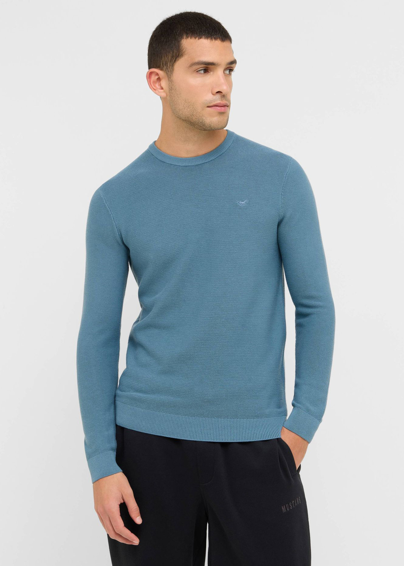 Meski Sweter Mustang Elliot Bluestone - 1016844-5180