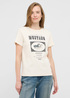 Damski T Shirt Mustang Rosewood Whisper White - 1016758-2013