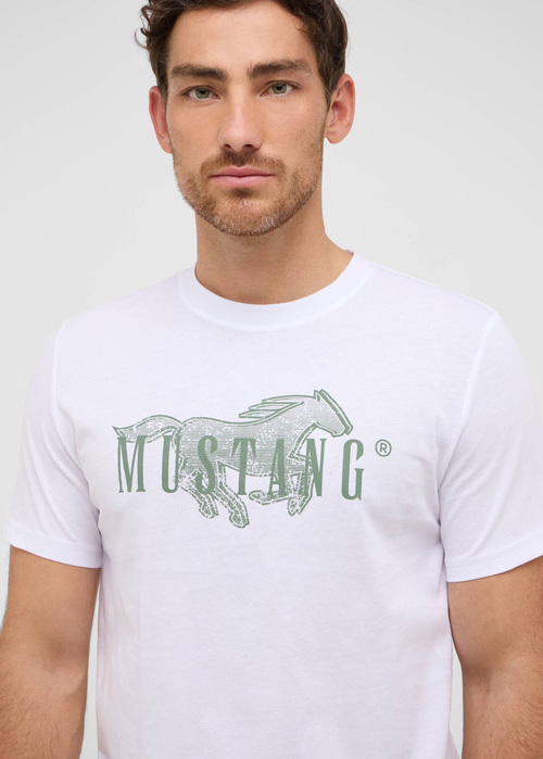 Meski T Shirt Mustang Austin Bright White - 1016858-2007
