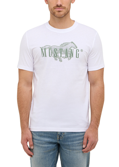 Meski T Shirt Mustang Austin Bright White - 1016858-2007