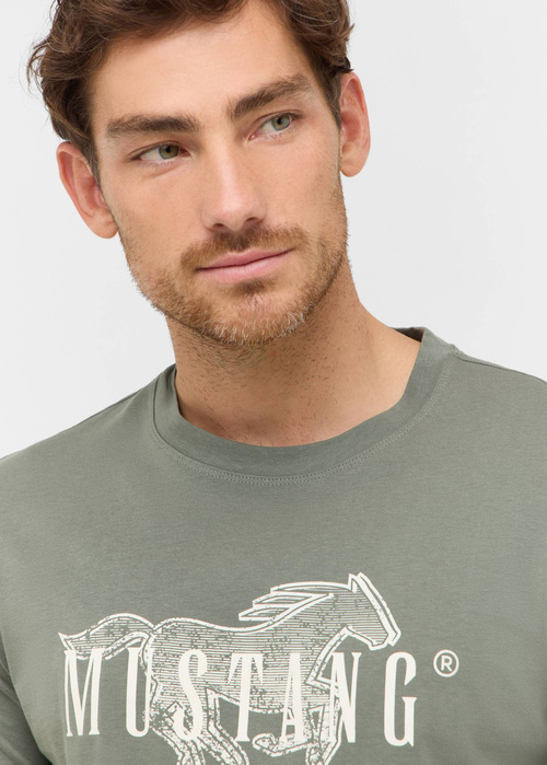 Meski T Shirt Mustang Austin Agave Green - 1016858-6473