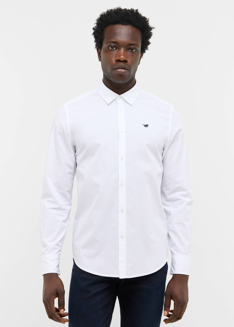 Mska Koszula Materiaowe Mustang Canton Bright White - 1016951-2007