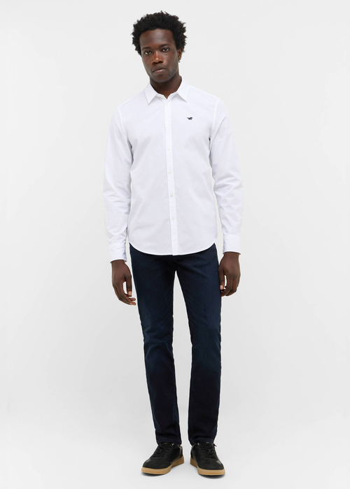 Mska Koszula Materiaowe Mustang Canton Bright White - 1016951-2007