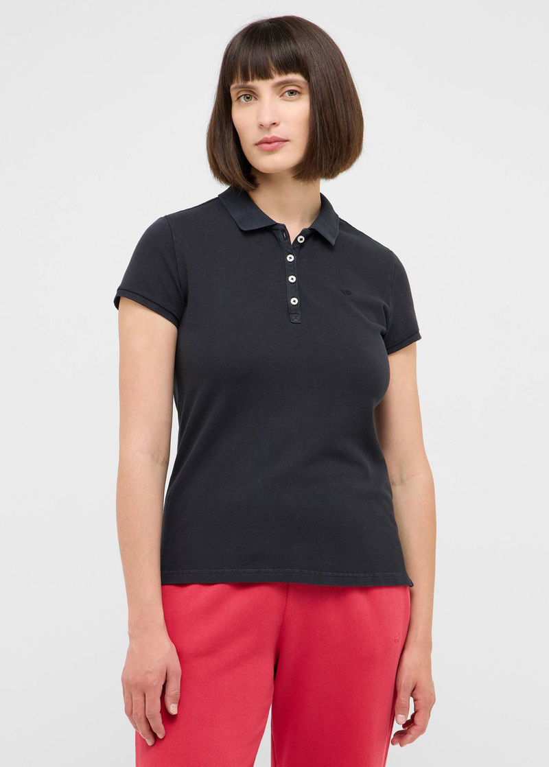 Damska Koszulka Polo Mustang Tara Black Beauty - 1016752-4185