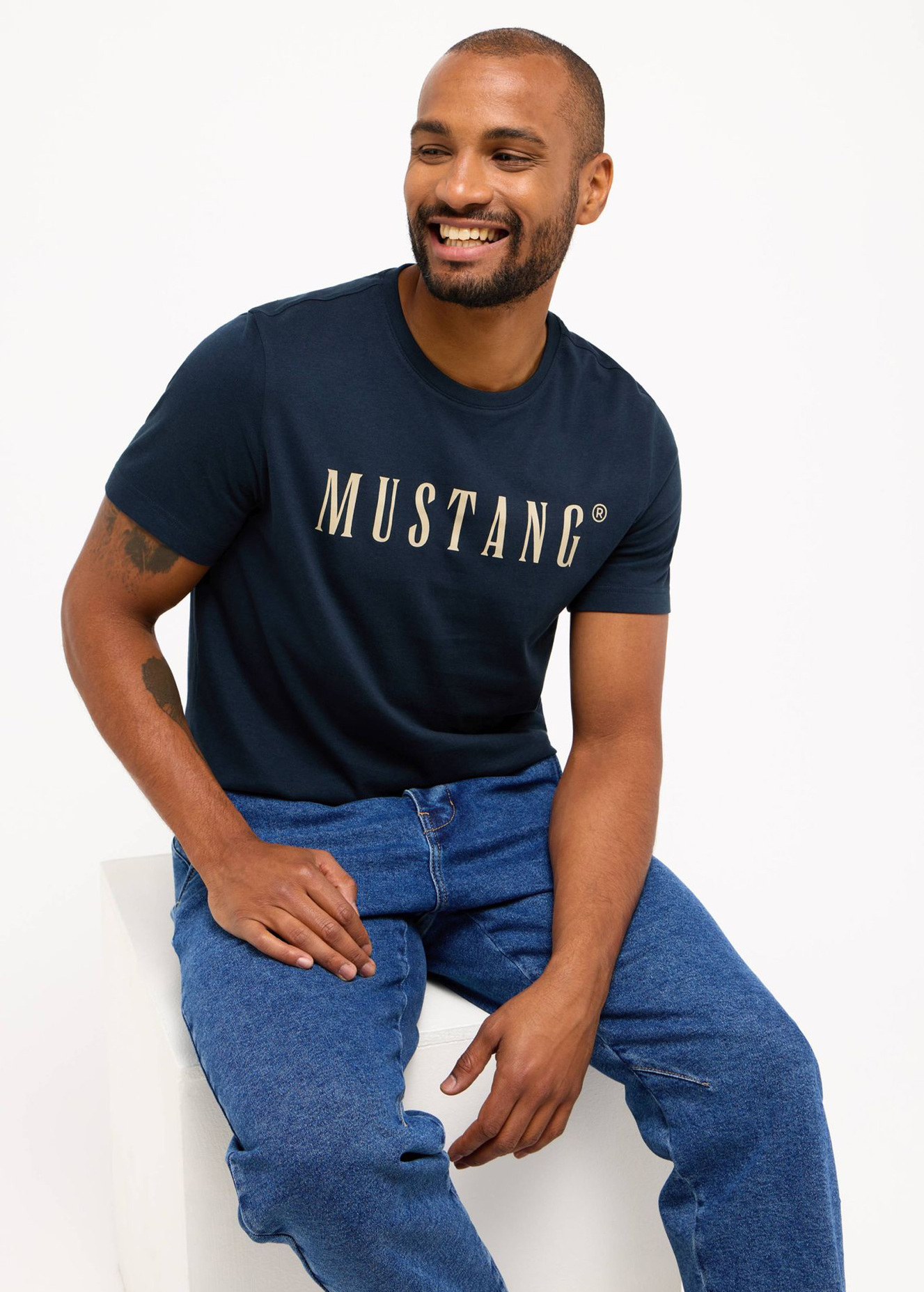 Meski T Shirt Mustang Austin Carbon - 1014695-4135