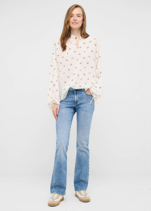 Damskie Spodnie Dzinsowe Mustang Shelby Slim Boot Denim Blue - 1016918-5000-585