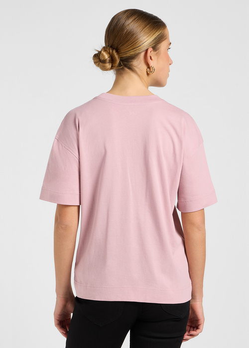 Damski T Shirt Lee Short Sleeve Pocket Tee Pretty Plum - 112371884