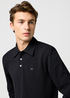 Mska Koszulka Polo Wrangler Long Sleeve Polo Shirt Black - 112371395