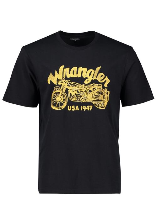 Meski T Shirt Wrangler Americana Tee Black - 112371412