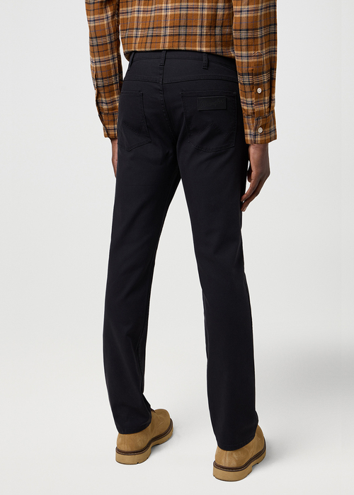 Meskie Spodnie Materialowe Wrangler Greensboro Non Denim Caviar - 112371387