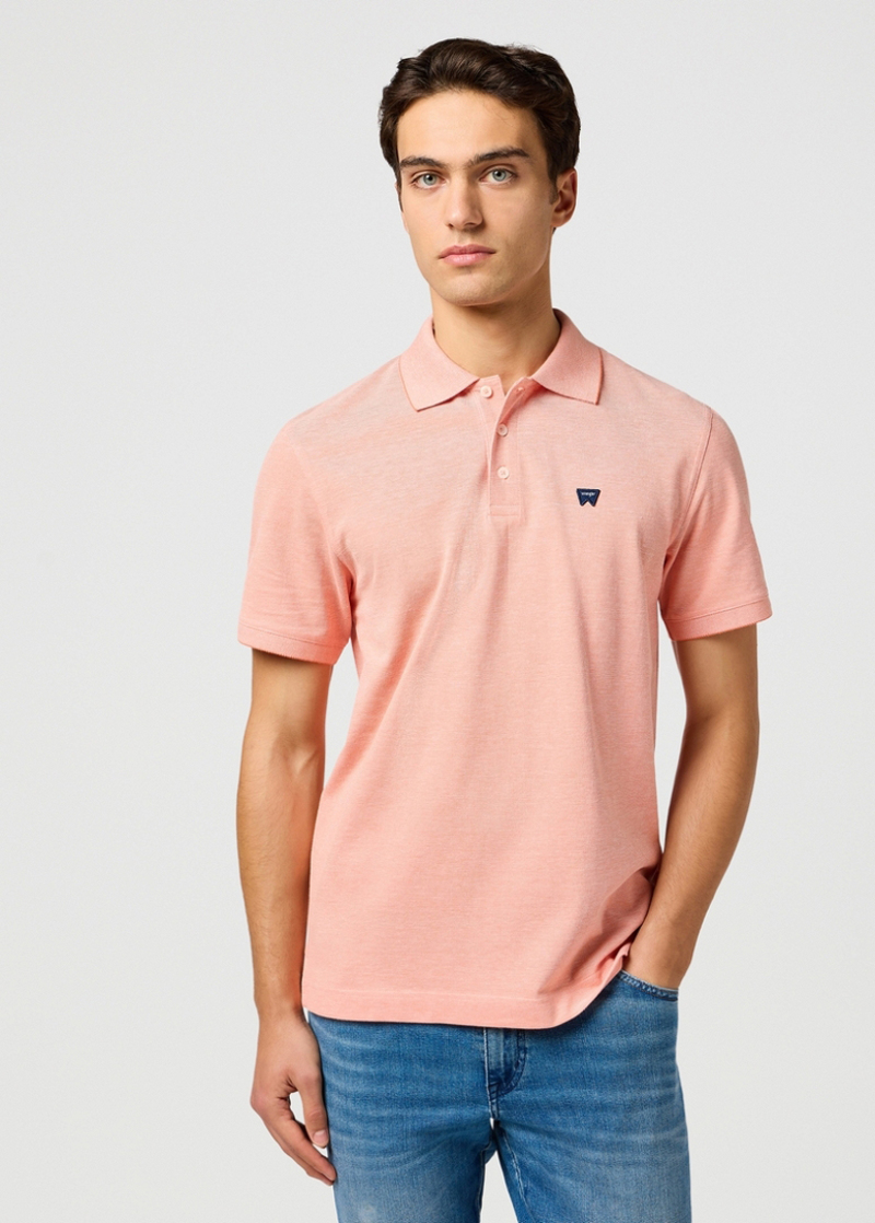 Meska Koszulka Polo Wrangler Refined Polo Shirt Orange - 112362832