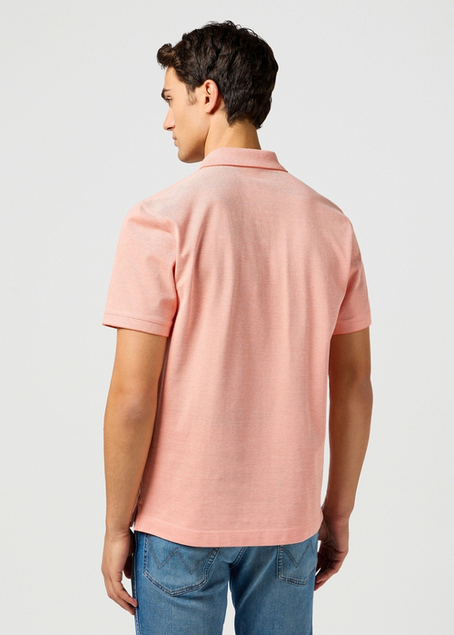 Meska Koszulka Polo Wrangler Refined Polo Shirt Orange - 112362832