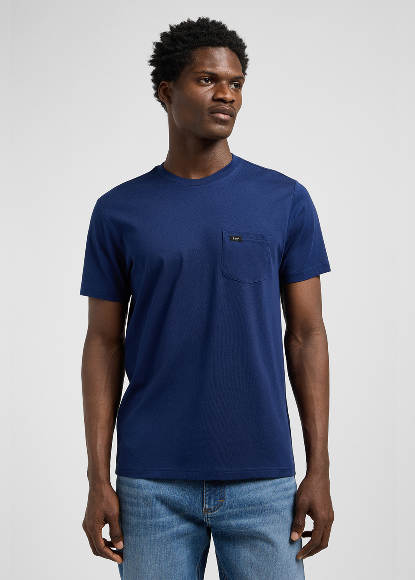 Meski T Shirt Lee Pocket Tee True Navy - 112370423