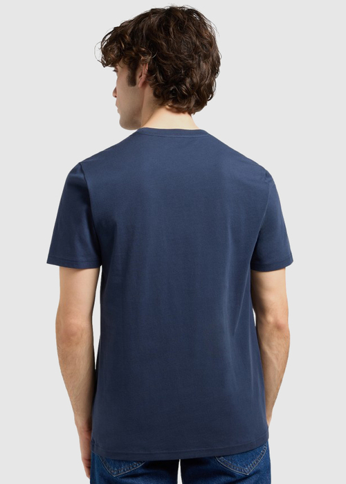 Meski T Shirt Lee Regular Small Logo Tee Mood Indigo - 112370439