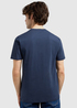 Meski T Shirt Lee Regular Small Logo Tee Mood Indigo - 112370439
