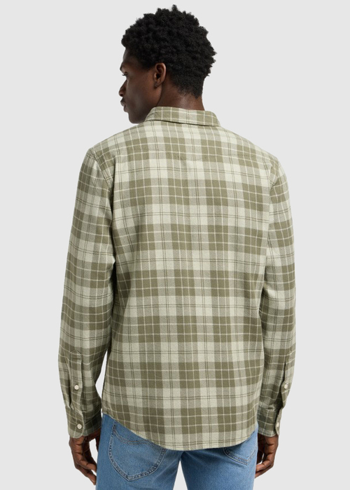 Meska Koszula Materialowe Lee Regular Shirt Mercantile Plaid Check - 112370577