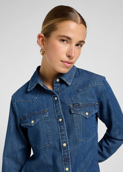Lee Regular Western Shirt - Denim Stacks 112370983