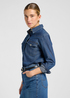 Damska Koszula Dzinsowa Lee Regular Western Shirt Denim Stacks - 112370983