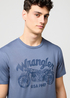 Meski T Shirt Wrangler Americana Tee Grisaille - 112371414
