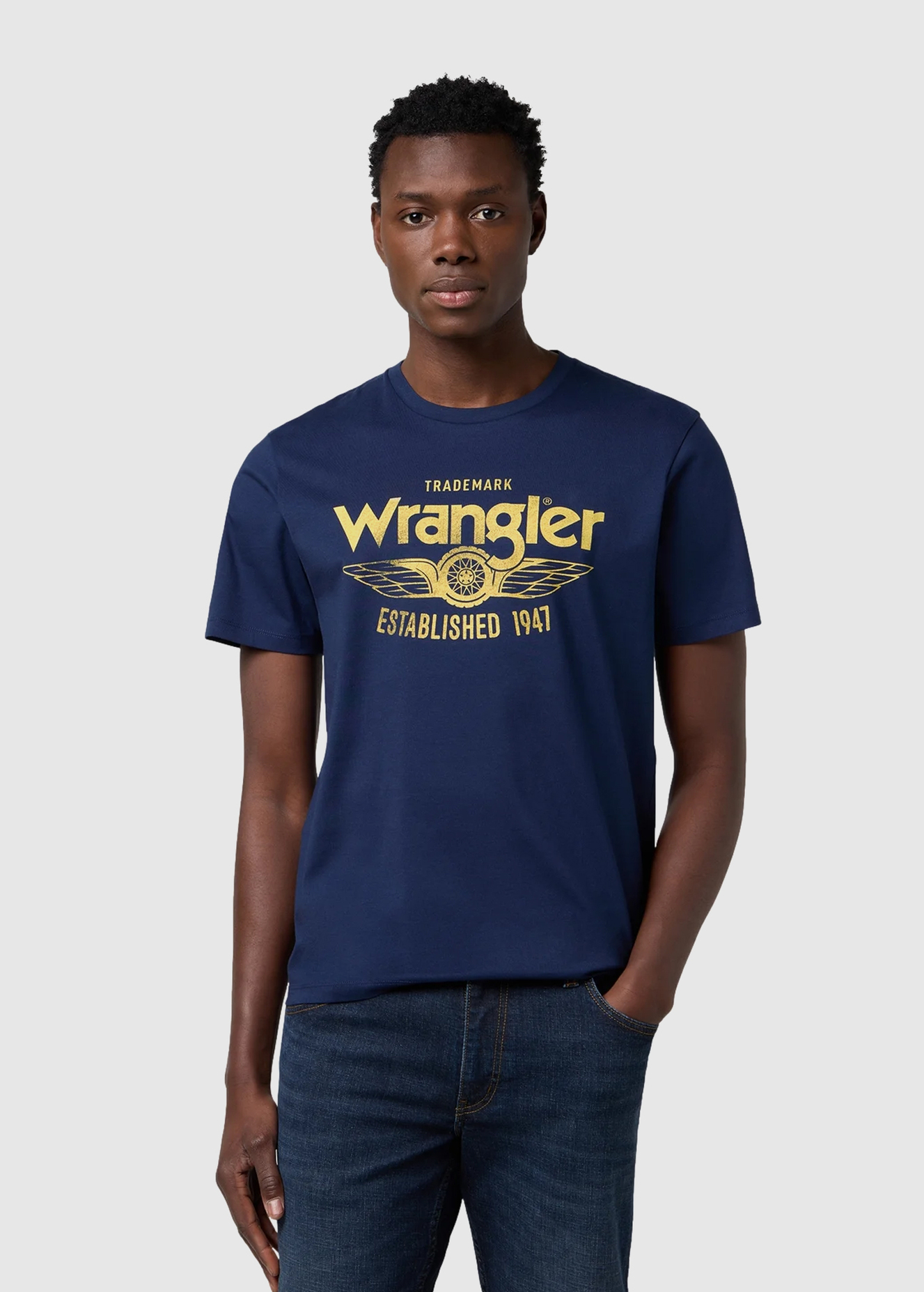 Wrangler Americana Tee Navy 11237 - 112371415 Wrangler Americana Tee Navy 11237 - 112371415