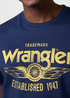 Meski T Shirt Wrangler Americana Tee Navy 11237 - 112371415