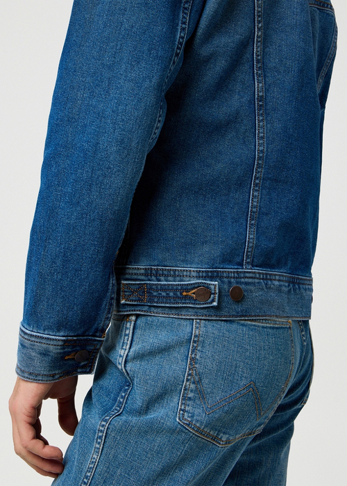 Meska Kurtka Dzinsowa Wrangler Denim Jacket Mystic - 112371358