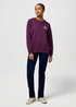 Bluza Damska Wrangler Regular Sweat Italian Plum - 112370774