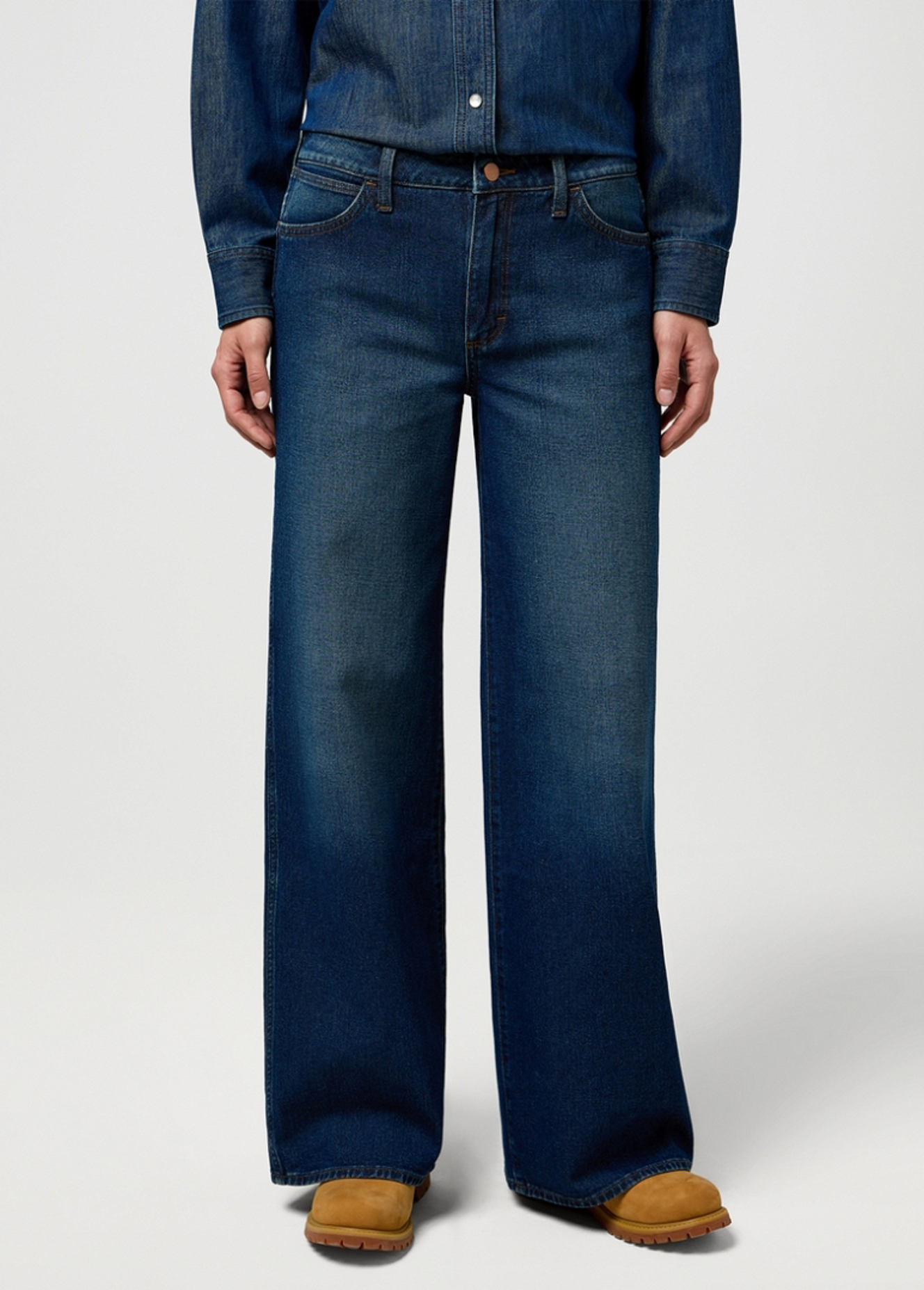 Damskie Spodnie Dinsowe Wrangler World Wide Icon - 112371186