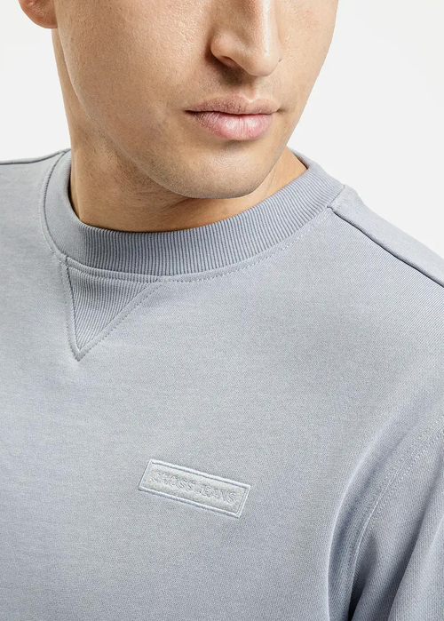 Meska Bluza Cross Jeans Sweatshirt Indigo 005 - 25507-005