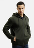 Cross Jeans Sweatshirt Hoodie Dark Green 387 - 25510-387 Cross Jeans Sweatshirt Hoodie Dark Green 387 - 25510-387