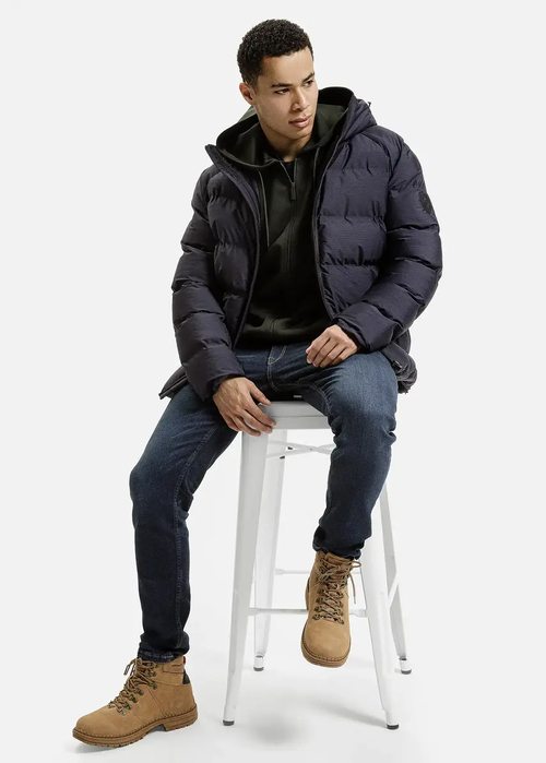 Meska Bluza Cross Jeans Sweatshirt Hoodie Dark Green 387 - 25510-387