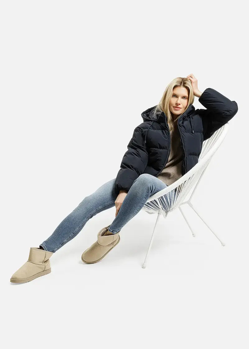 Damski Sweter Bezowy Damski Sweter Cross Jeans - 73344-383