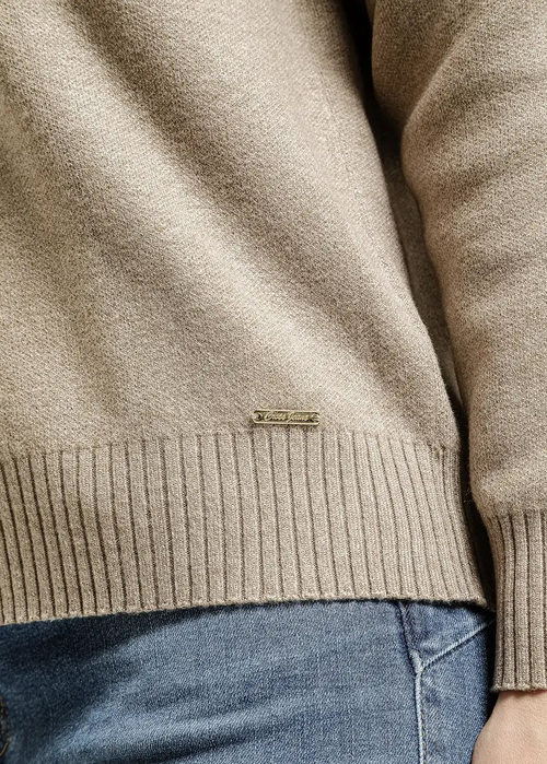 Damski Sweter Bezowy Damski Sweter Cross Jeans - 73344-383