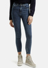 Damskie Spodnie Dzinsowe Cross Jeans Super Skinny Judy Dark Mid Blue - P-429-181