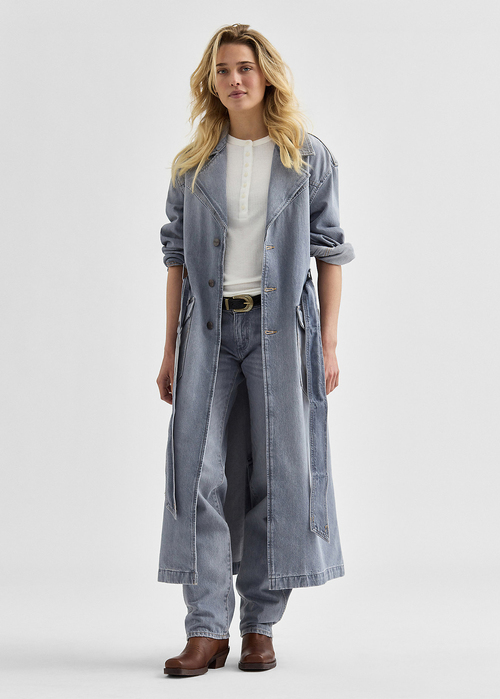 Wrangler Denim Trench - Haute Haze 112370806