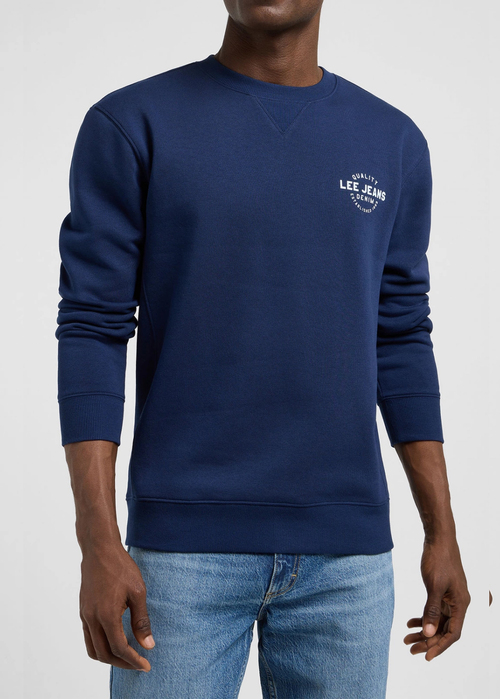 Lee Small Logo Crew Sweatshirt - True Navy 112370450 