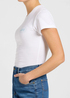 Damski T Shirt Lee Slim Tee Bright White - 112371877