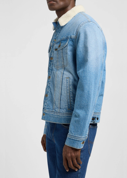 Meska Kurtka Dzinsowa Lee Sherpa Jacket The Frank - 112370463