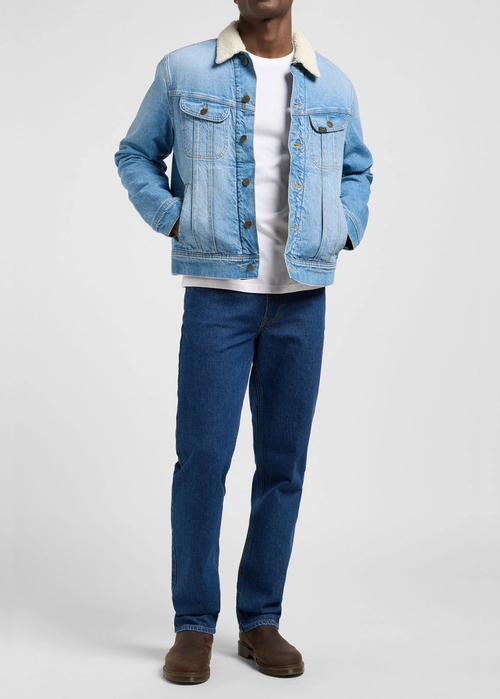 Meska Kurtka Dzinsowa Lee Sherpa Jacket The Frank - 112370463