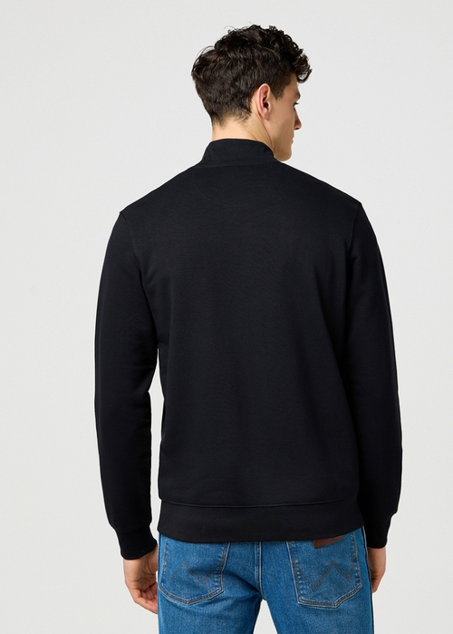 Meska Bluza Wrangler Funnel Neck Black - 112371422